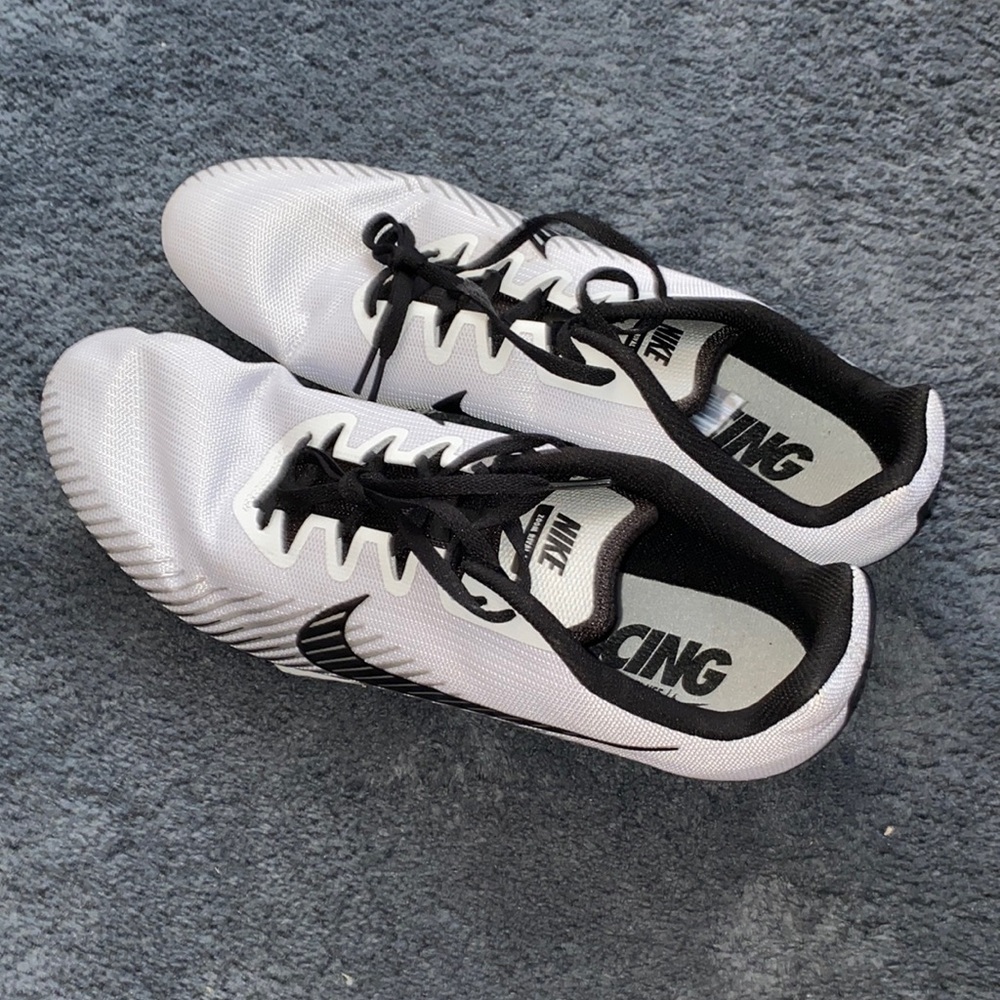 Men's White Nike Zoom Rival Multi Track and Field Shoes
